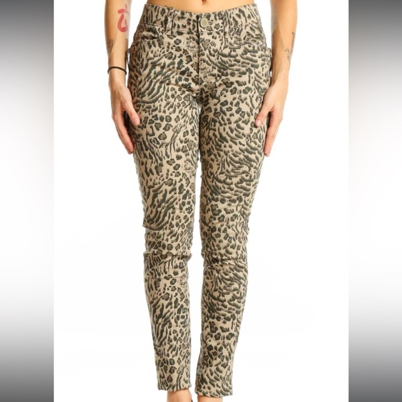 Democracy Ab Technology Skinny Jeans – Size 6 – Animal Print Statement Office - Picture 1 of 10